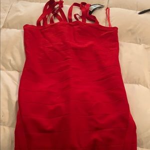 Red Bandage Bebe Dress (NEVER WORN)